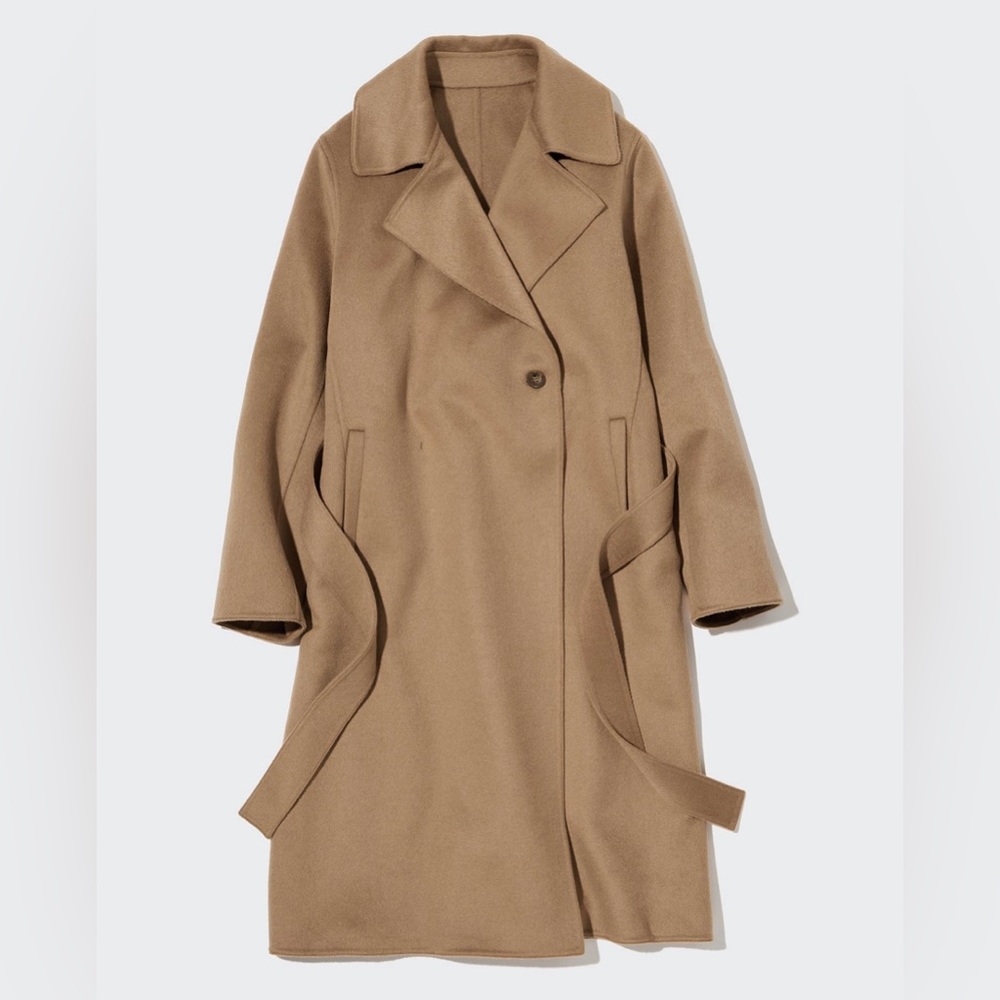 NWT UNIQLO Wool Blend Coat - M but fits like Lg